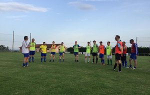 ENTRAINEMENT AVEC LES U18