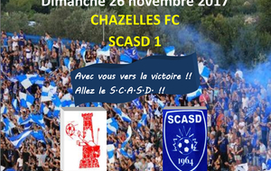 10 EME JOURNEE EQUIPE 1 CHAZELLES FC - SCASD 1