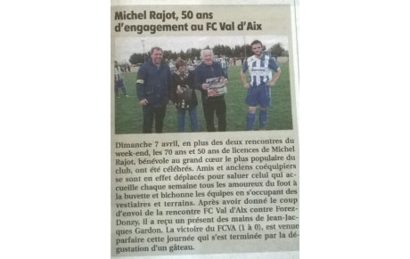 ARTICLE DANS LE JOURNAL POUR MICHEL